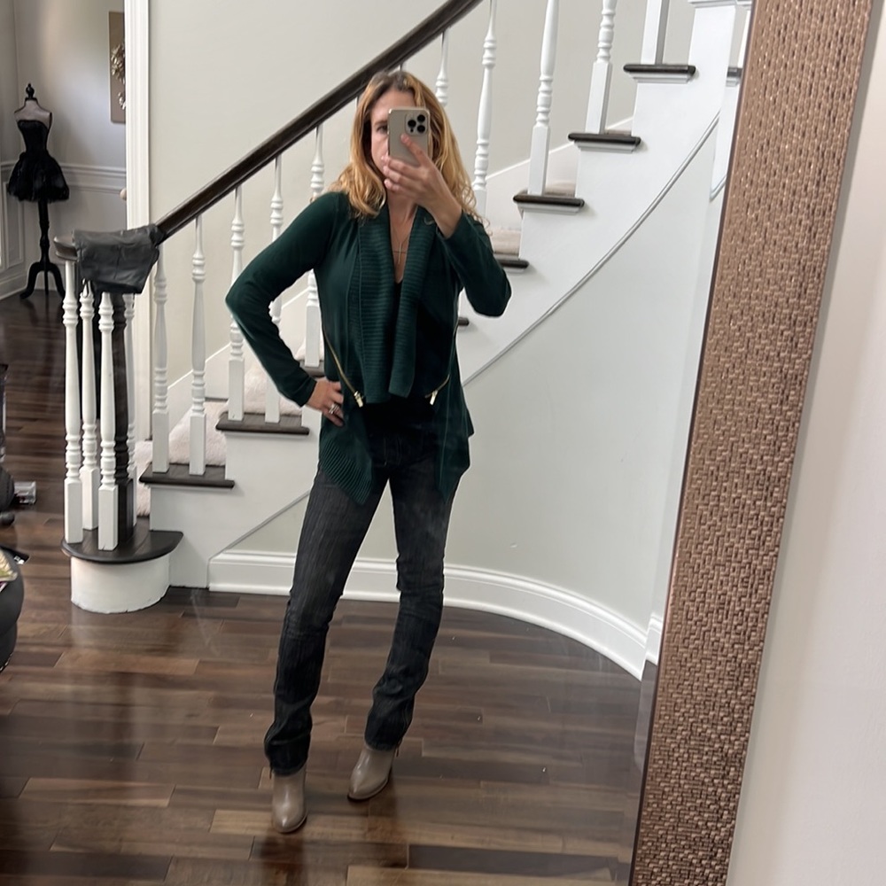 Inc dark green sweater